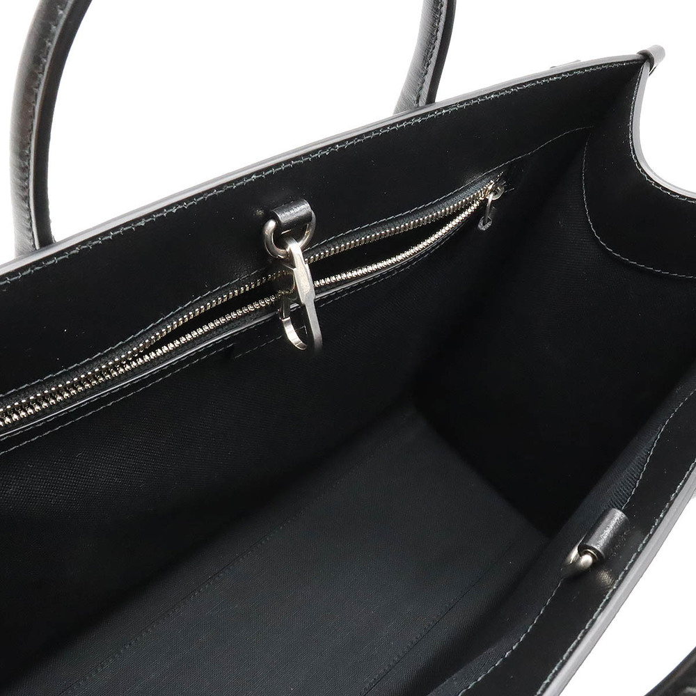 Gucci Medium Black Interlocking Tote Leather Gray… - image 5